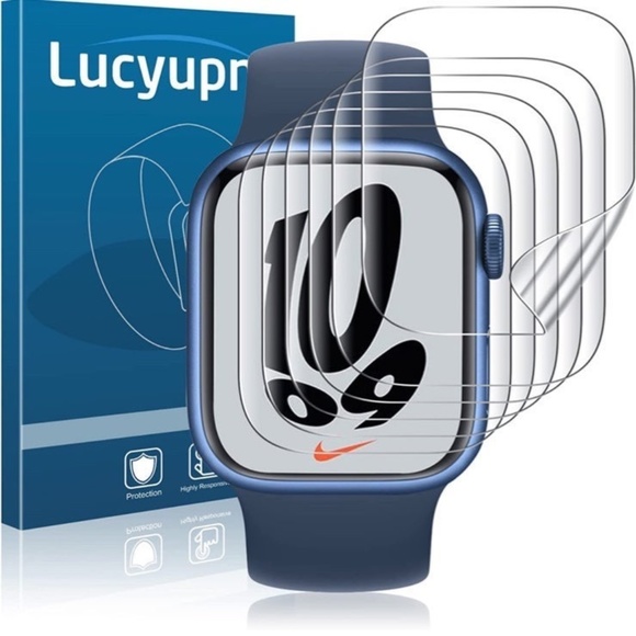 2 Case Set & 6 Pack Screen Protector Compatible with Apple Watch Series 7 41mm - Picture 4 of 11